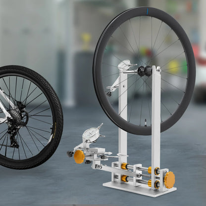 Aluminum Bike Wheel Truing Stand with Precision Gauges