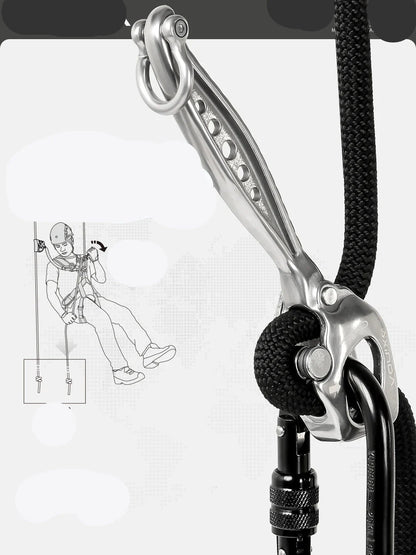 Stainless Steel Descender for Work & Rock Climbing