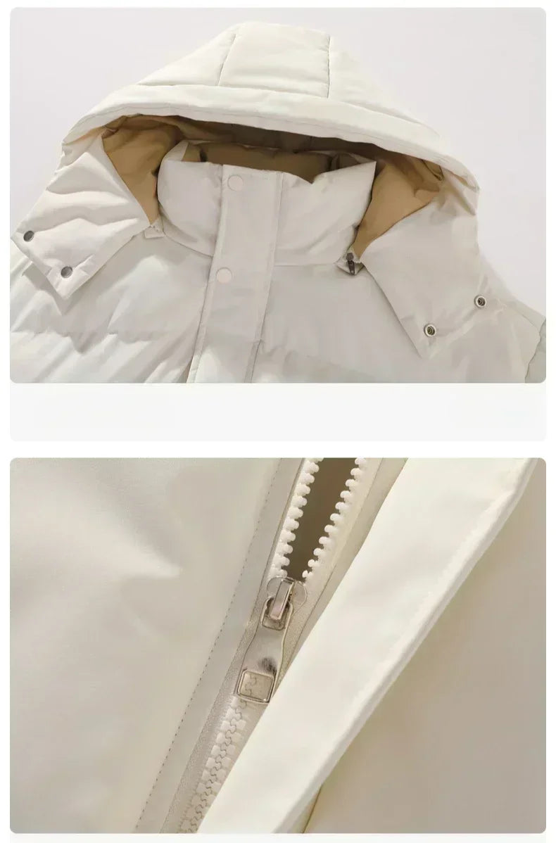 Versatile Winter Wear  Detachable Hood Jacket