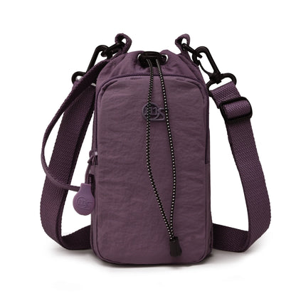 Portable Water Bottle Carrier with Phone Pocket & Strap