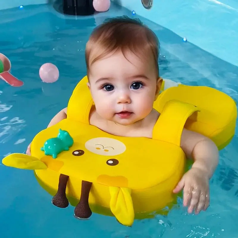 Safe and Secure Non-Inflatable Swim Ring for Toddlers