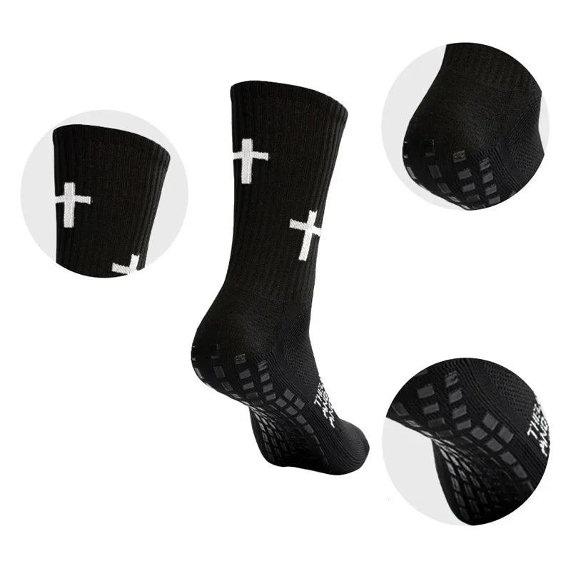 Anti-Slip Athletic Performance Socks for Soccer, Basketball & Tennis