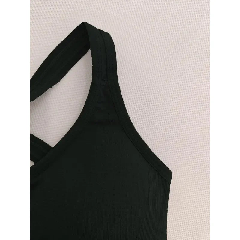 Seamless Breathable Push-Up Yoga Tank Bra