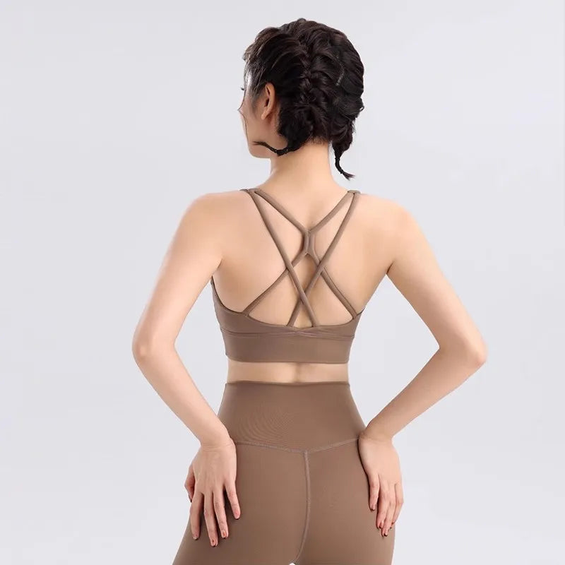 High Waisted Yoga Leggings & Crop Top