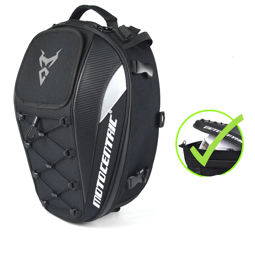 Conquer Any Ride Multifunction Motorcycle Rear Seat Bag with High Capacity