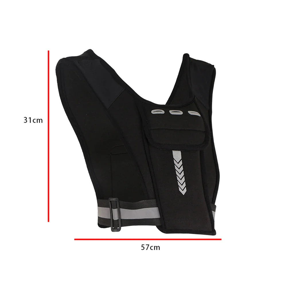 Reflective Running Vest with Phone Pocket