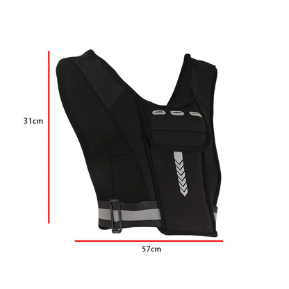Reflective Running Vest with Phone Pocket