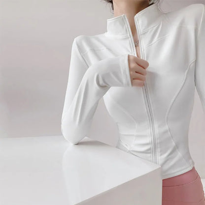 Women's Zippered Yoga Shirt