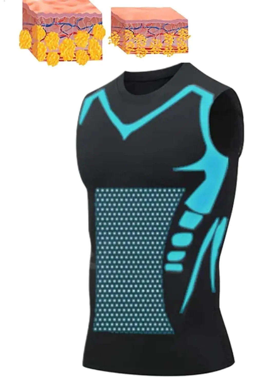 Men’s Breathable Ice Silk Shapewear Vest