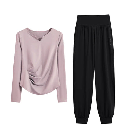 Women’s 2-Piece Autumn Yoga & Quick-Dry Running Sportswear Set