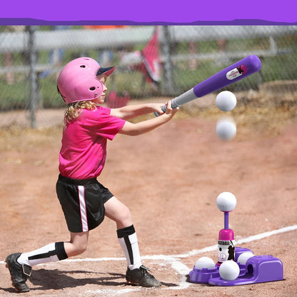 Adjustable Batting & Automatic Pitching Machine for Kids