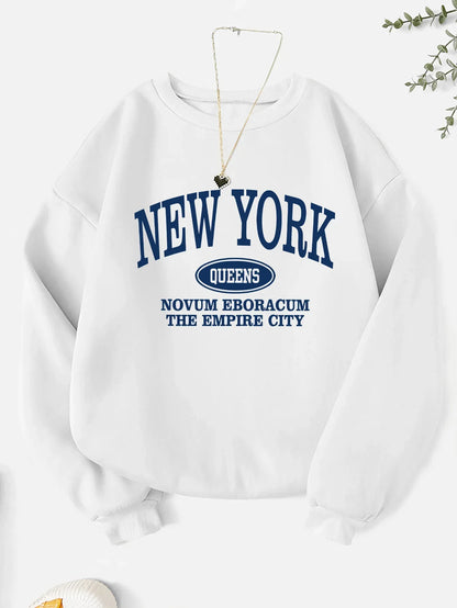 Cozy and Stylish Letter Print Sweatshirt