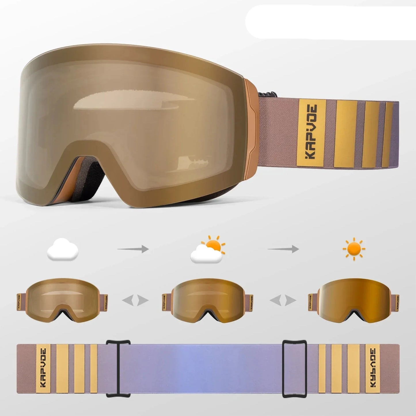 Conquer the Cold Photochromic Ski Goggles