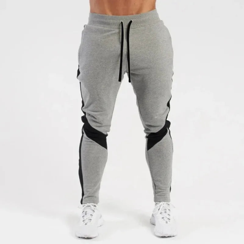Men's Micro Elastic Joggers with Spliced Cuffs