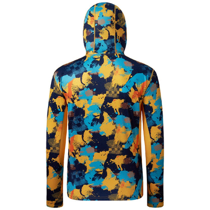 Camo Hoodie Shirt with Face Mask