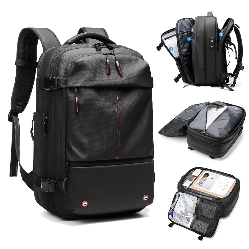 Large Capacity Travel Backpack with Compression Straps