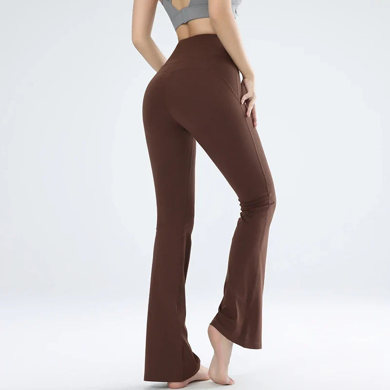 Slim Fit Yoga Leggings with Wide Leg Style