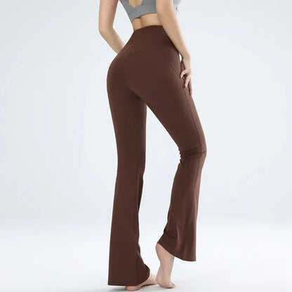 Slim Fit Yoga Leggings with Wide Leg Style