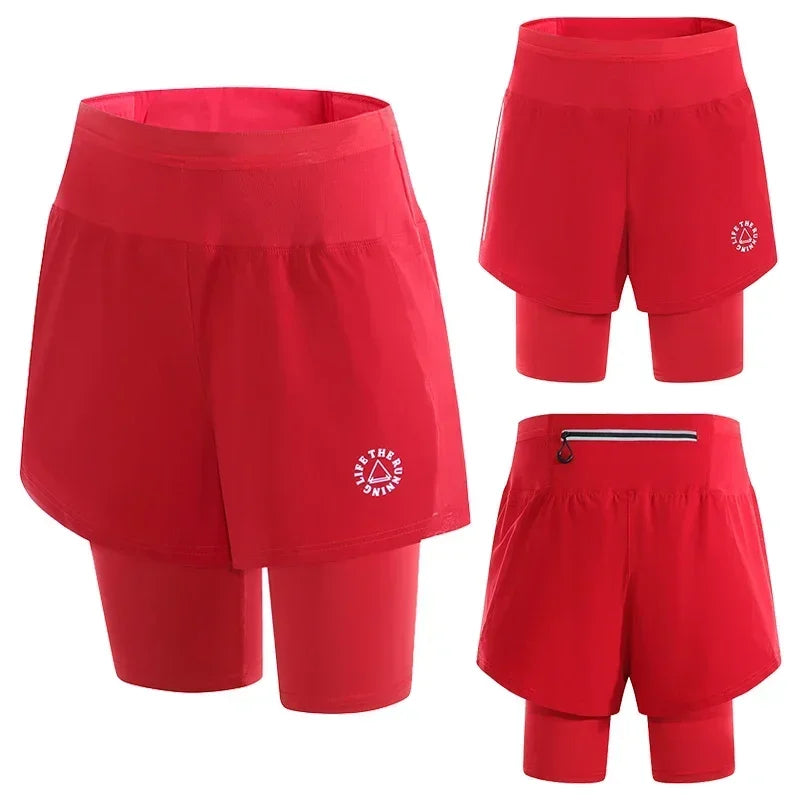 High-Waist Women's Workout & Yoga Shorts