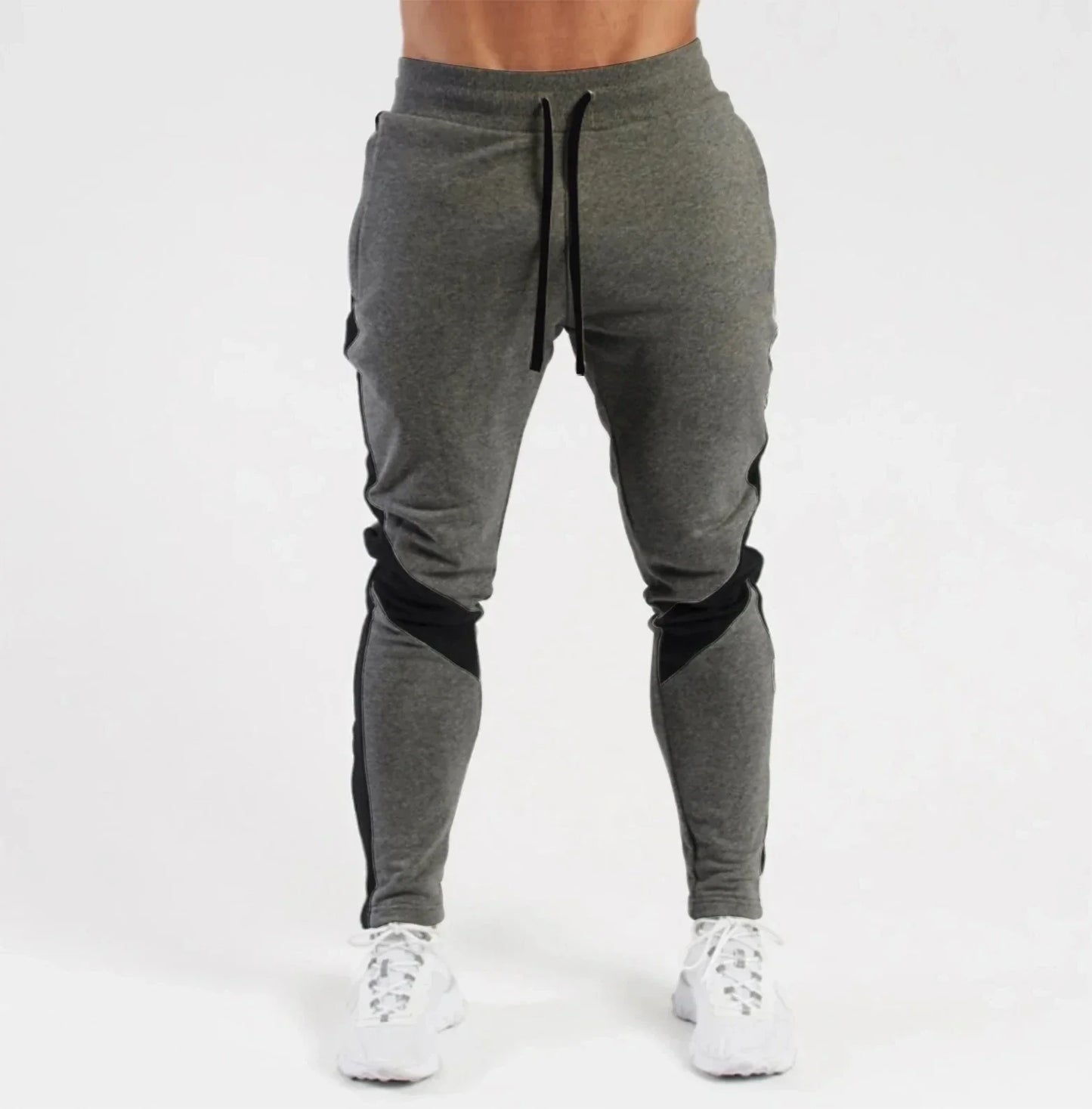 Men's Micro Elastic Joggers with Spliced Cuffs
