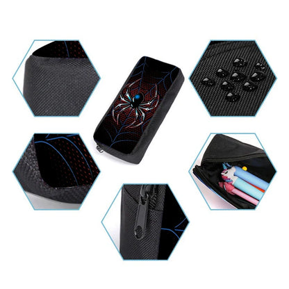 Spider Pattern 3-Piece Backpack Set for Kids & School
