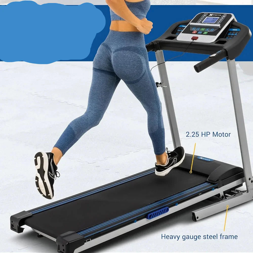 Foldable Fitness Machine  Compact Treadmill for Home Workouts