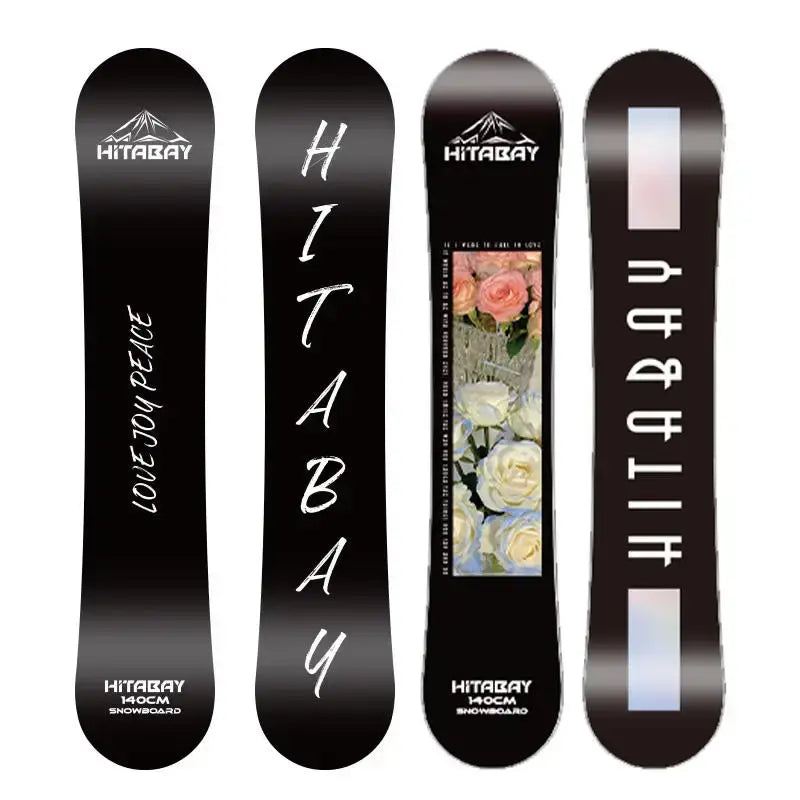 Snowboard with Aluminum Skis & Bindings
