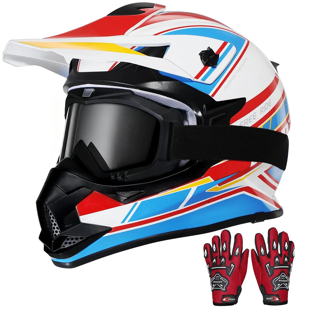 Kids Motocross Helmet - Boys & Girls Dirt Bike & Quad Helmets