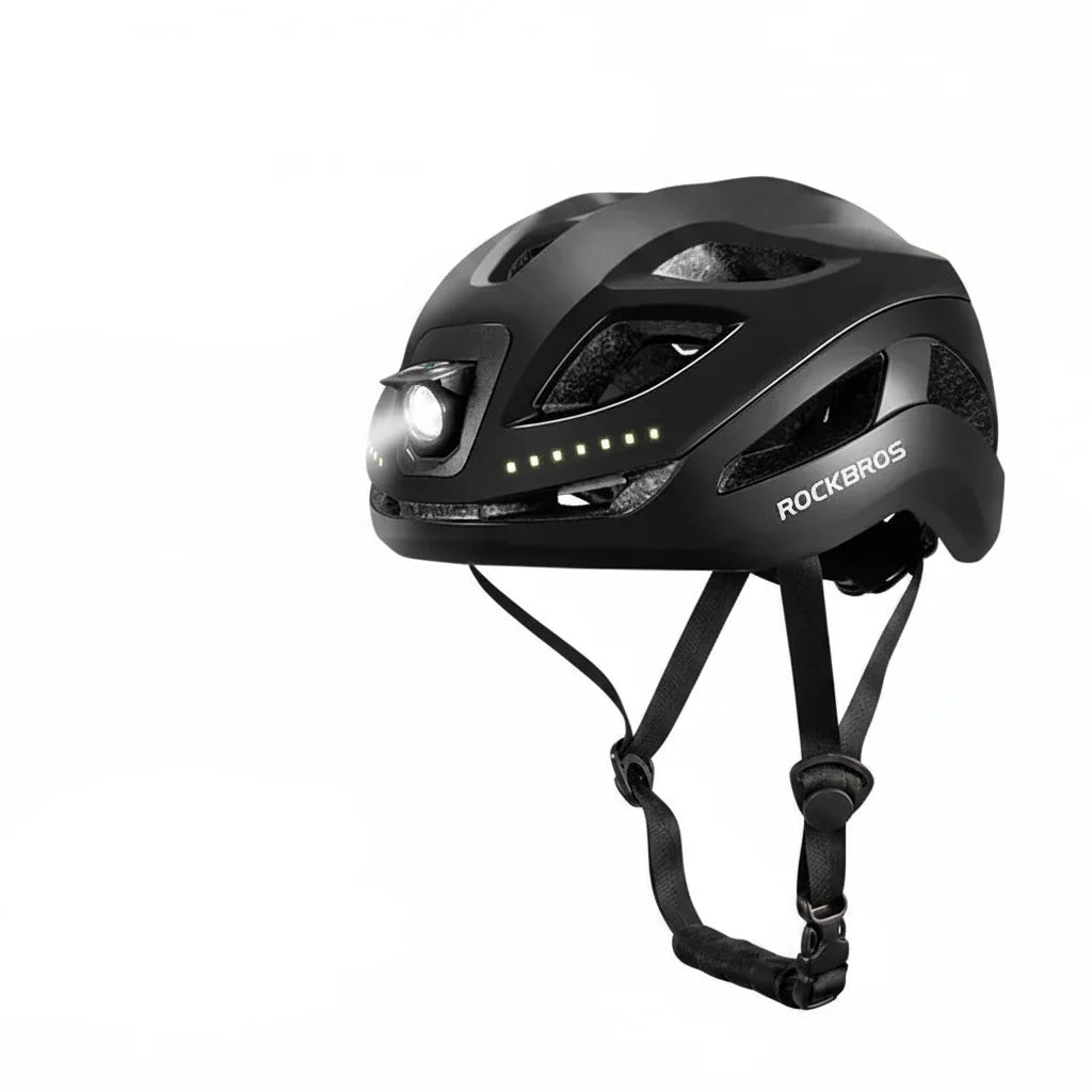 Adjustable Cycling Helmet with Rechargeable Type-C Safety Light