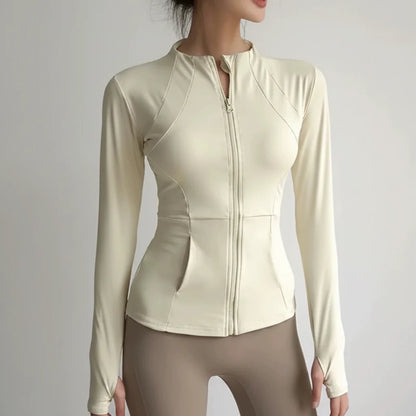 Women's Slim-Fit Yoga Quick-Dry Running Jacket