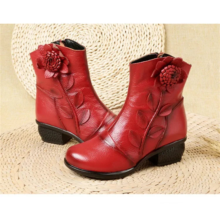 Timeless Style Handmade Leather Ankle Boots