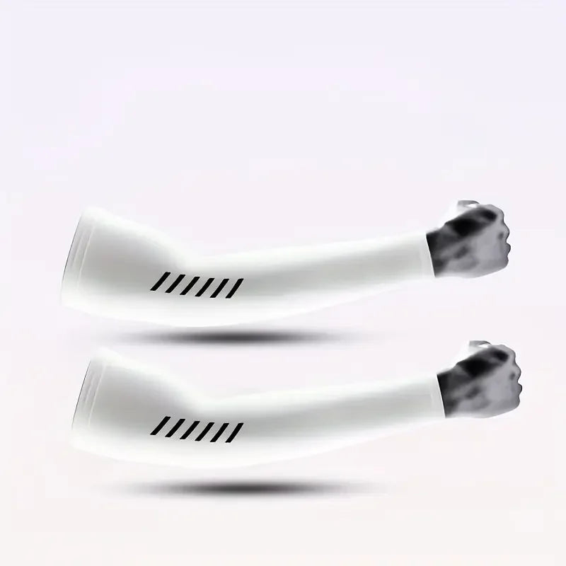 UV Protection Ice Silk Cooling Arm Sleeves for Cycling & Sports
