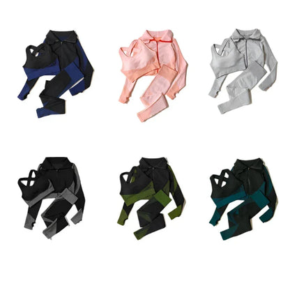 Yoga Leggings & Top Set Workout Clothes Gym Wear