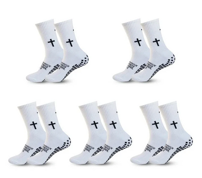 Anti-Slip Athletic Performance Socks for Soccer, Basketball & Tennis