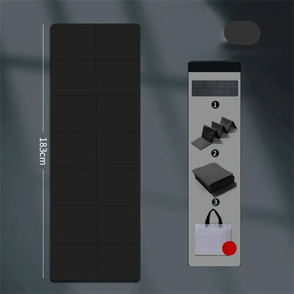 4mm Foldable Yoga Mat Ideal for Yoga Pilates and Floor Workouts