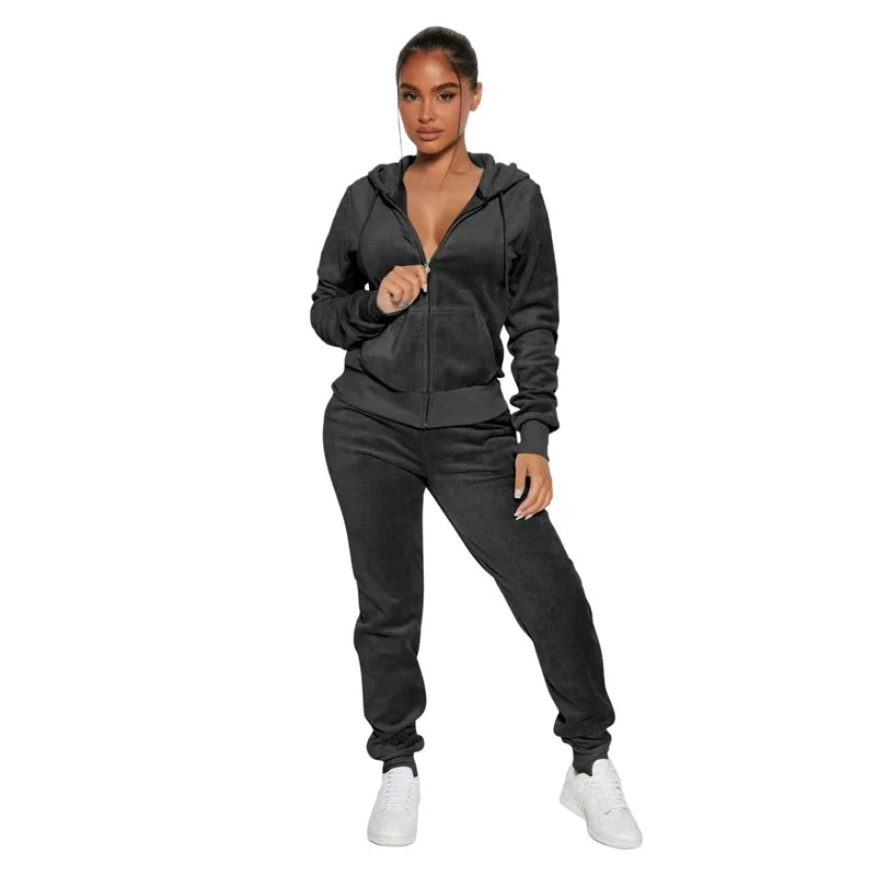 Cozy Comfort Velvet Pant Sets for Women