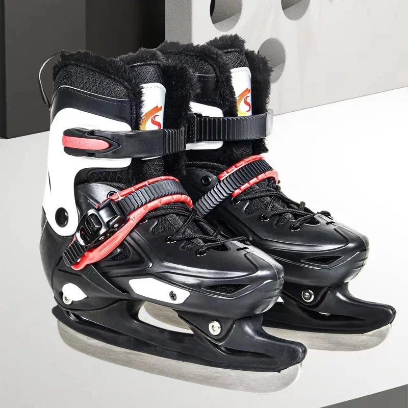 Waterproof Winter Ice Skating Boots with Adjustable Fit
