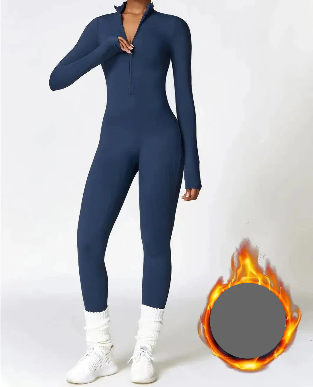 Winter Workout Wear  Cozy Jumpsuit