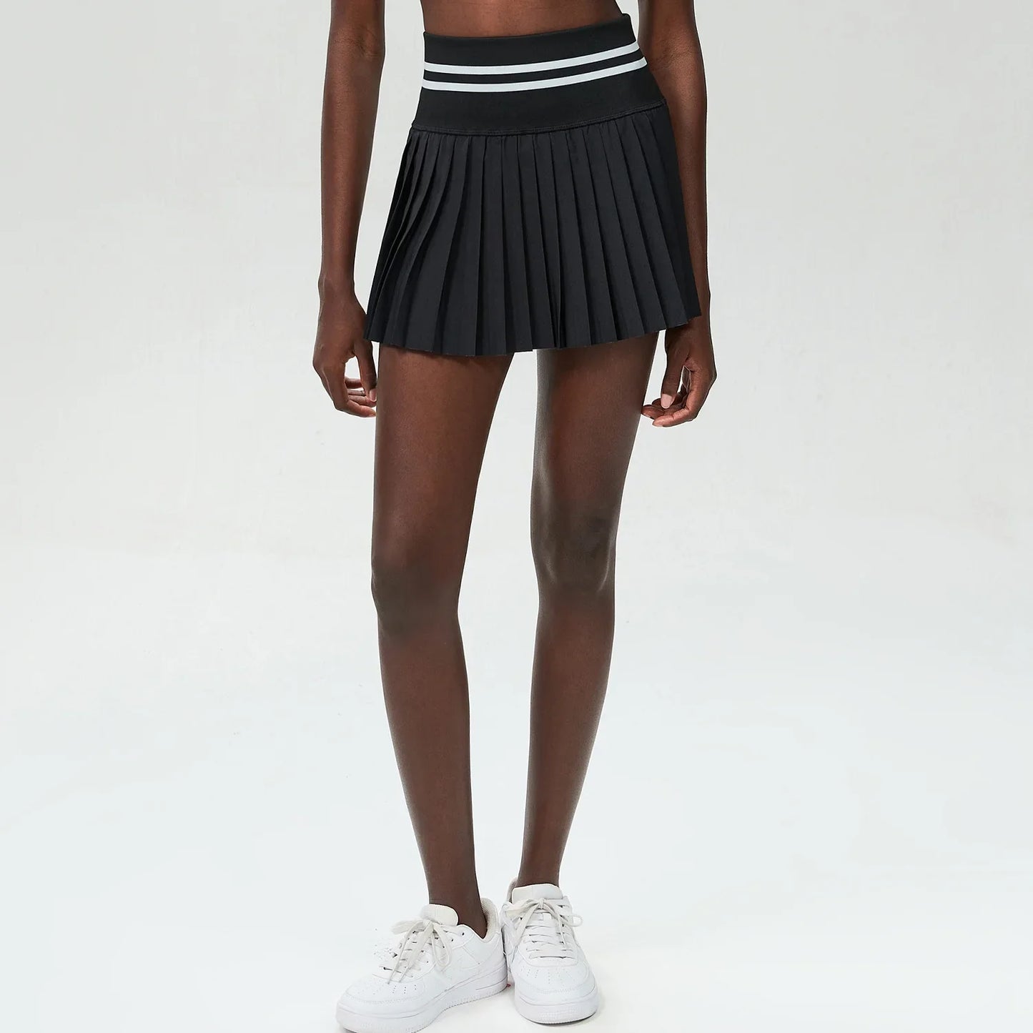 Women's Summer Sports Skort High Waisted  Pleated 2 in 1