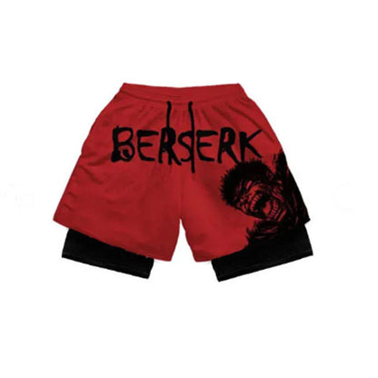 Anime Inspired 2-in-1 Running Shorts for Men