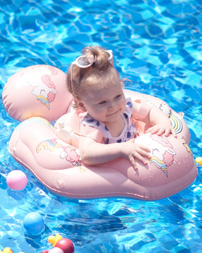 Safe and Secure Baby Swimming Float with Canopy