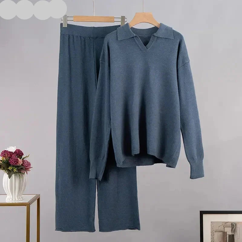 Warm and Chic  Soft Knitted Outfit