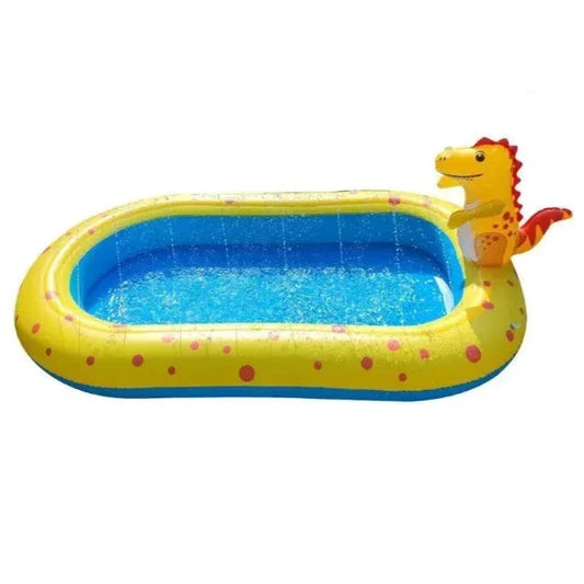Cool Down and Play  Dinosaur Shaped Inflatable Pool for Kids