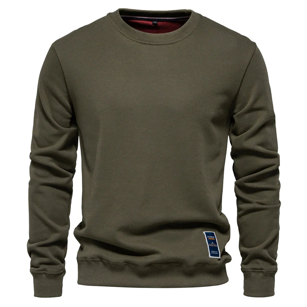 Men's Cotton Blend Crewneck Sweatshirt  Casual and Comfortable