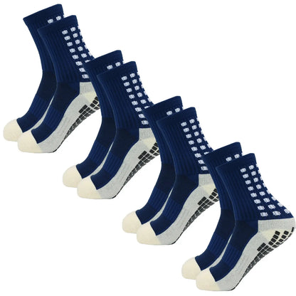 4 Pack Men s Anti Slip Soccer Socks