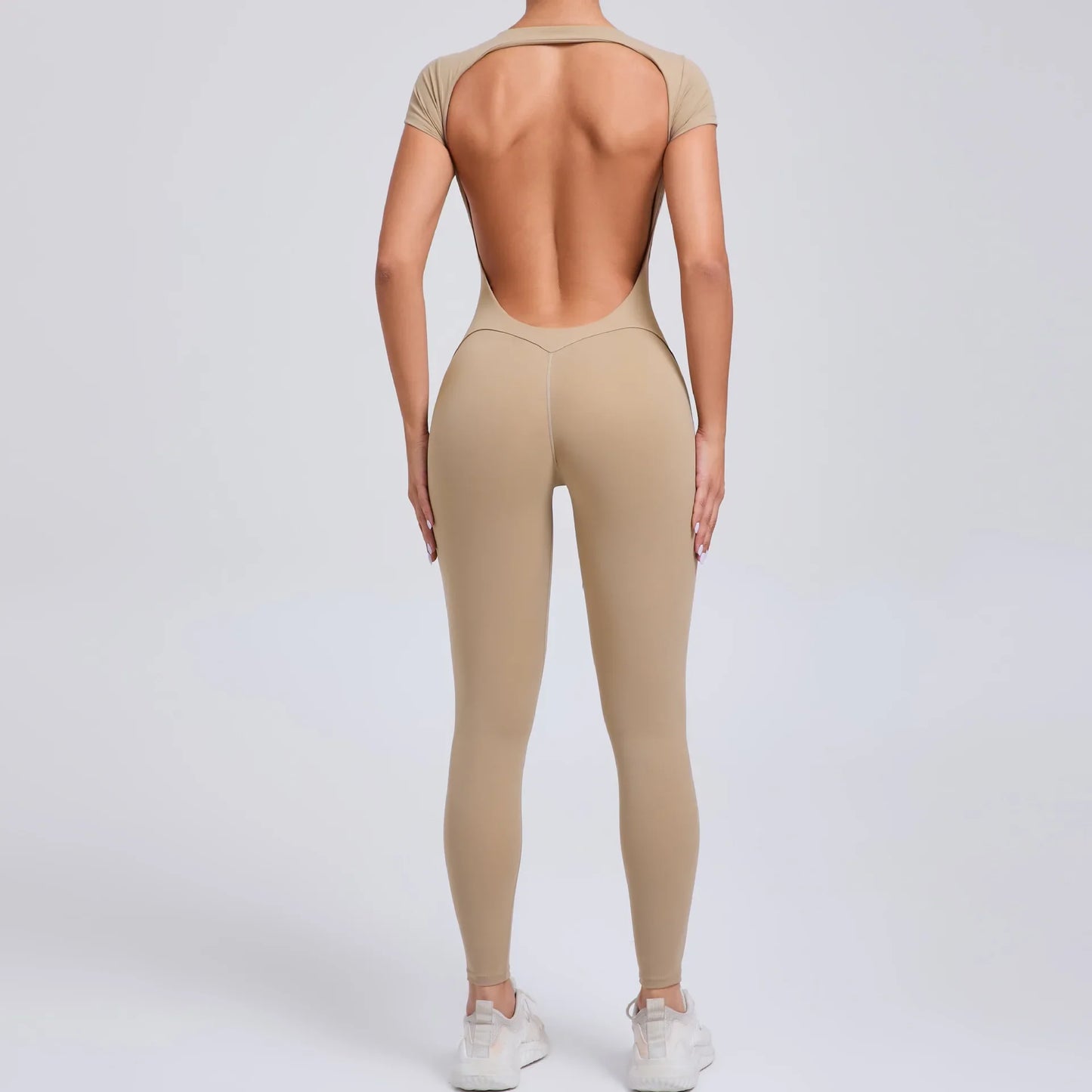 Breathable Yoga Jumpsuit with Hip Lifting Design
