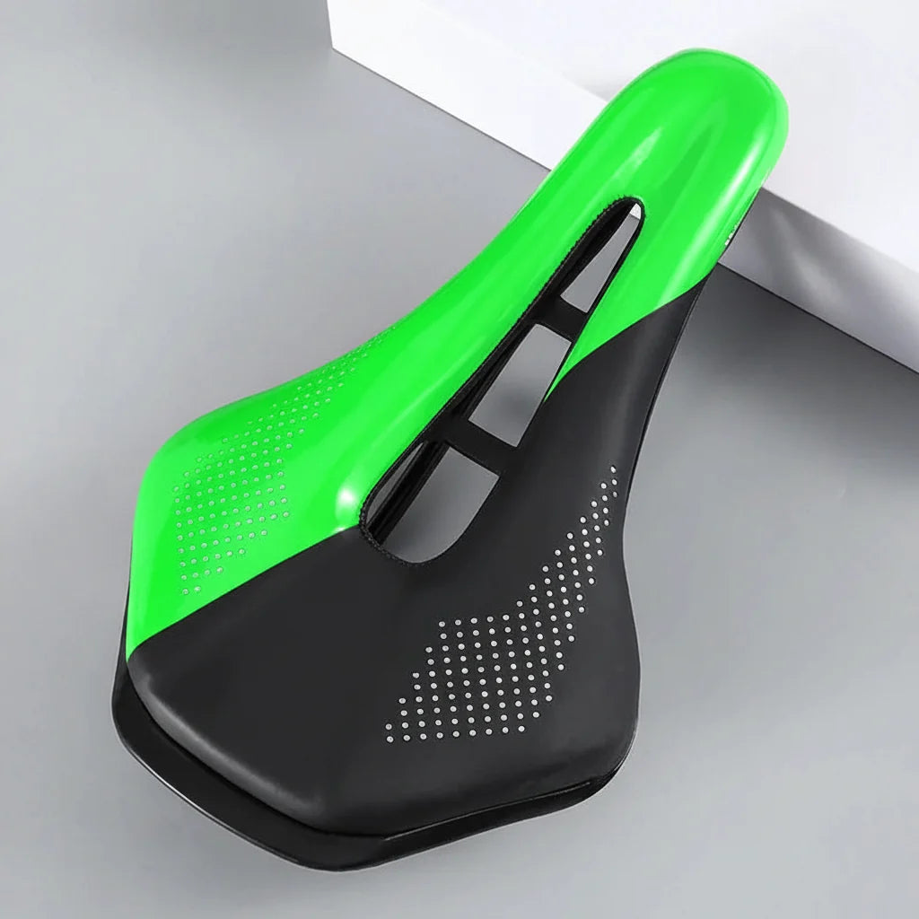 Hollow Road Bike Seat: Wear-Resistant Leather Saddle