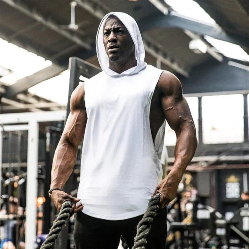 Cool Breathable Stringer Hoodies for Gym and Running