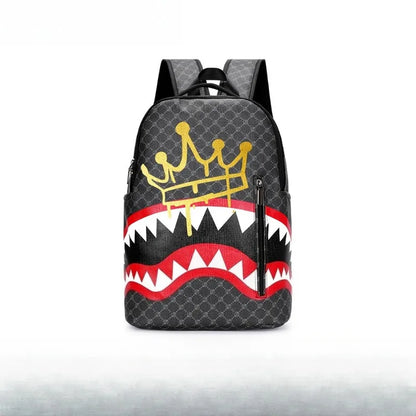 Casual Large Capacity Shark Backpack for School & Travel