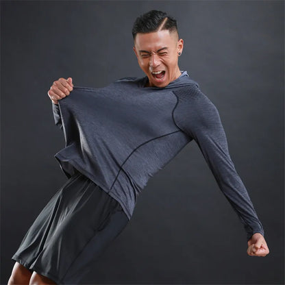 Men's Performance Hoodie for Gym & Running